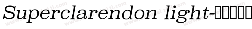 Superclarendon light字体转换